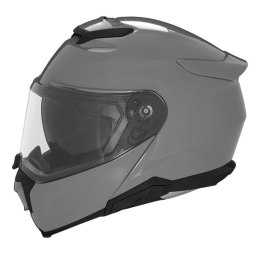 NOX KASK SZCZĘKOWY (FLIP-UP) Z BLENDĄ N967 SOLID KOLOR SZARY POŁYSK ROZMIAR S