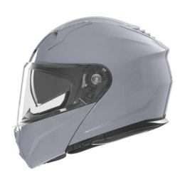 NOX KASK SZCZĘKOWY (FLIP-UP) Z BLENDĄ N968 SOLID KOLOR SZARY POŁYSK ROZMIAR M