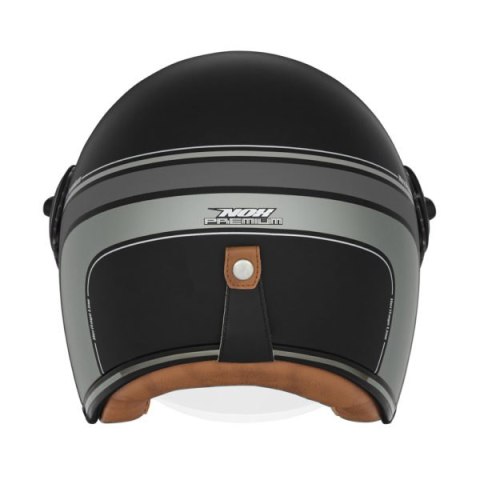 NOX PREMIUM KASK OTWARTY JET HERITAGE LINE KOLOR CZARNY/TYTANOWY MAT ROZMIAR XL NOX PREMIUM KASK OTWARTY JET HERITAGE LINE KOLOR CZARNY/TYTANOWY MAT ROZMIAR XL