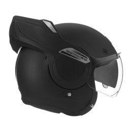 NOX PREMIUM KASK SZCZĘKOWY (SZCZĘKA DO TYŁU) Z BLENDĄ STRATOS KOLOR CZARNY MAT ROZMIAR S