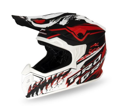 PROGRIP 2024/11 KASK CROSS DZIECIĘCY PG3009 JURASSIC JUNIOR/KID KOLOR BIAŁY/CZERWONY/CZARNY MAT ROZM. XL (3009-149) ( HOMOLOGACJ PROGRIP 2024/11 KASK CROSS DZIECIĘCY PG3009 JURASSIC JUNIOR/KID KOLOR BIAŁY/CZERWONY/CZARNY MAT ROZM. XL (3009-149) ( HOMOLOGACJ