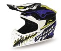 PROGRIP KASK PG3009 JURASSIC CROSS DZIECIĘCY / JUNIOR / KID KOLOR BIAŁY/NIEBIESKI/ŻÓŁTY FLUO ROZM. XL (3009-361) ( HOMOLOGACJA E