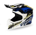 PROGRIP KASK PG3009 JURASSIC CROSS DZIECIĘCY / JUNIOR / KID KOLOR BIAŁY/NIEBIESKI/ŻÓŁTY FLUO ROZM. XL (3009-361) ( HOMOLOGACJA E